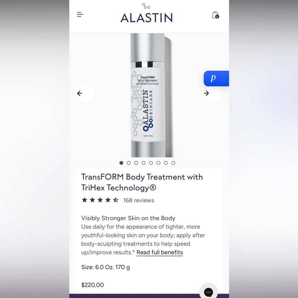 Brand new.NEVER USED TransFORM Body Treatment with TriHex Technology®6.0 oz